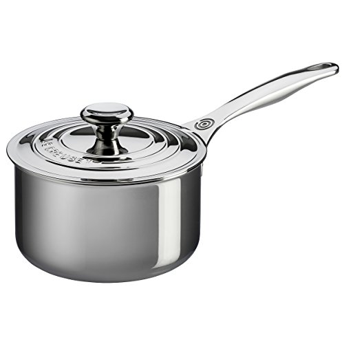 Image of Le Creuset Tri-Ply Stainless Steel 3 Quart Saucepan, Medium