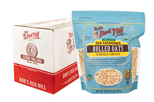 Image of Bob's Red Mill Organic Old Fashioned Rolled Oats, 32-ounce (Pack of 4)