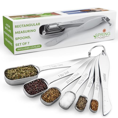 Image of Spring Chef Stainless Steel Measuring Spoons Set of 7