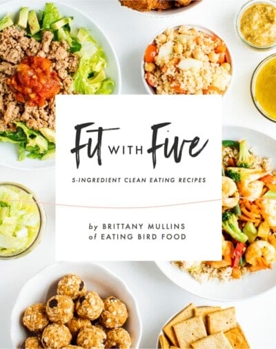 5 ingredient clean eating recipes written over examples.