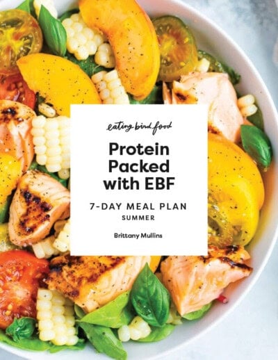 Cover of Protein Packed with EBF Summer High Protein Meal Plan
