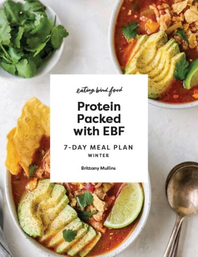 Cover of Protein Packed with EBF Winter High Protein Meal Plan